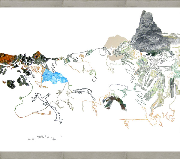 Berg und Dorf. 2007 160 x 200cm