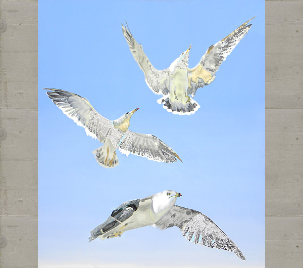 Conjunction art painting by artist Arthur Poor