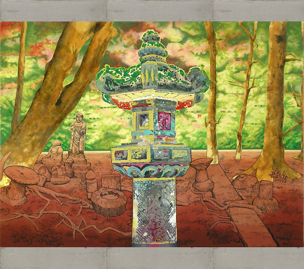 Stone-Latern Nikko. 2004-2005 115 x 155cm