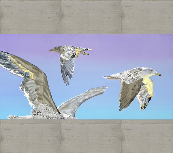 Conjunction art painting by artist Arthur Poor