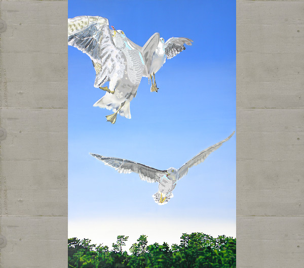 Conjunction art painting by artist Arthur Poor