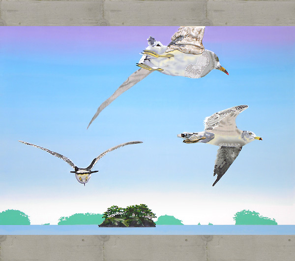 Möwen von Matsushima No.13. 2009 100 x 140cm