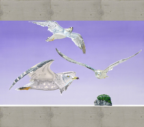 Conjunction art painting by artist Arthur Poor
