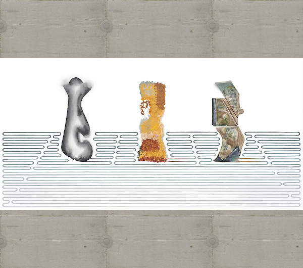 Columns in Perspective. 201 0 x 0cm